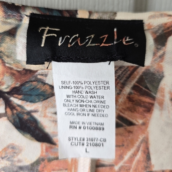 Frazzle Sheer Lace Blouse Womens Sz L Studed Lined High Low Coastal Y2k … - Picture 6 of 15